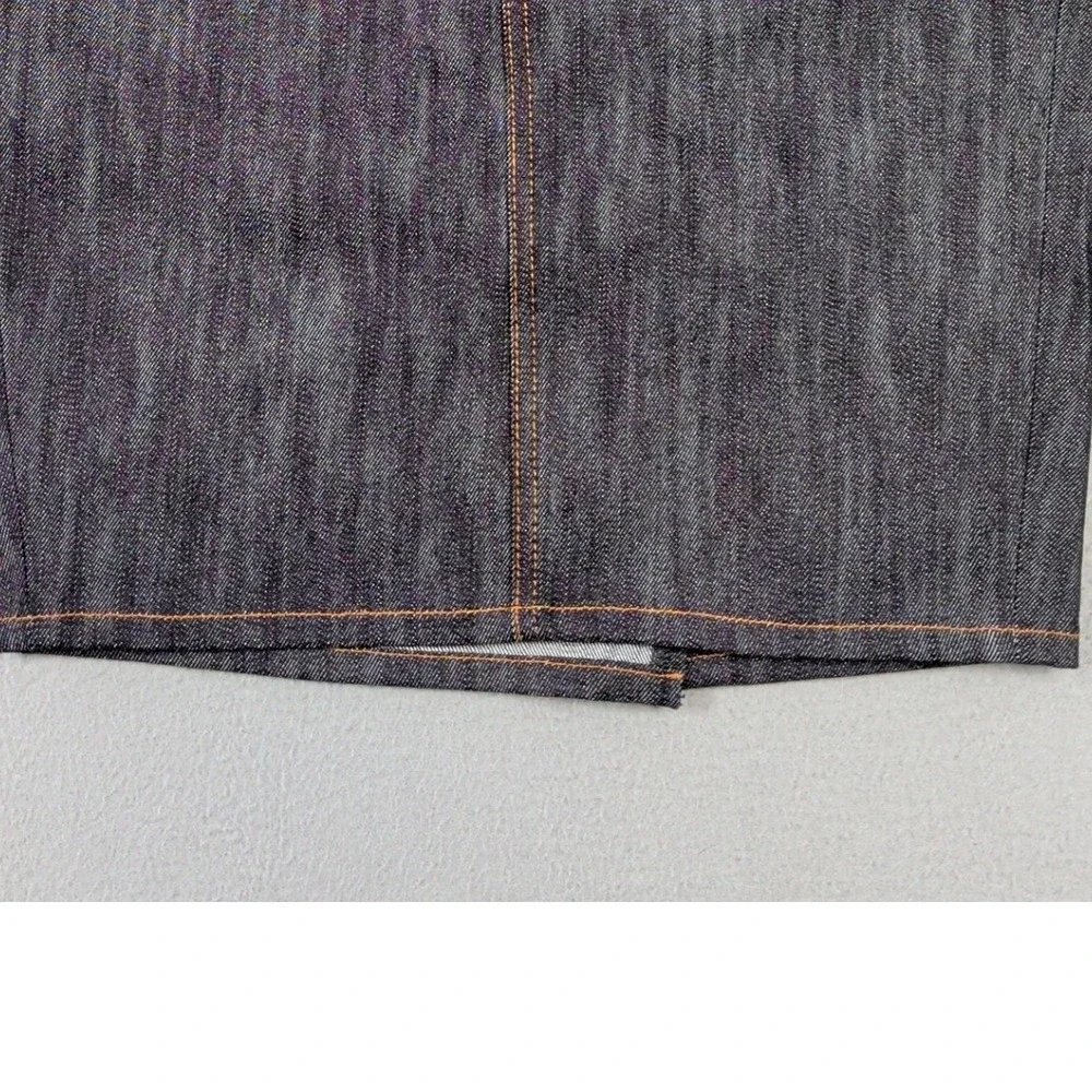 Rock & Republic Skirt Womens 27‎ Blue Denim Contrast Stitching Casual